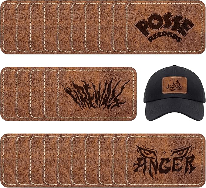 Faux Leather & Leatherette Hat Patches