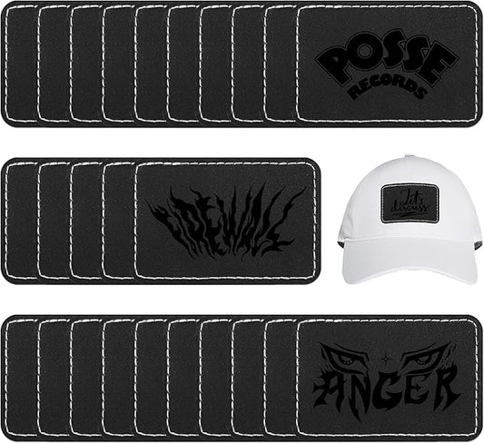 Faux Leather & Leatherette Hat Patches