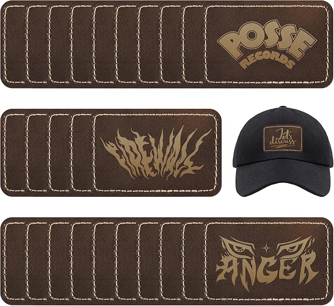 Faux Leather & Leatherette Hat Patches