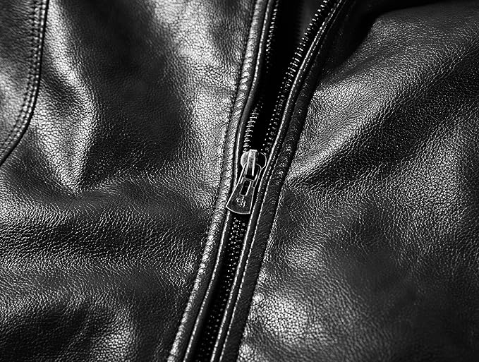 DEVORO Men's Wuful Faux Leather Jackets