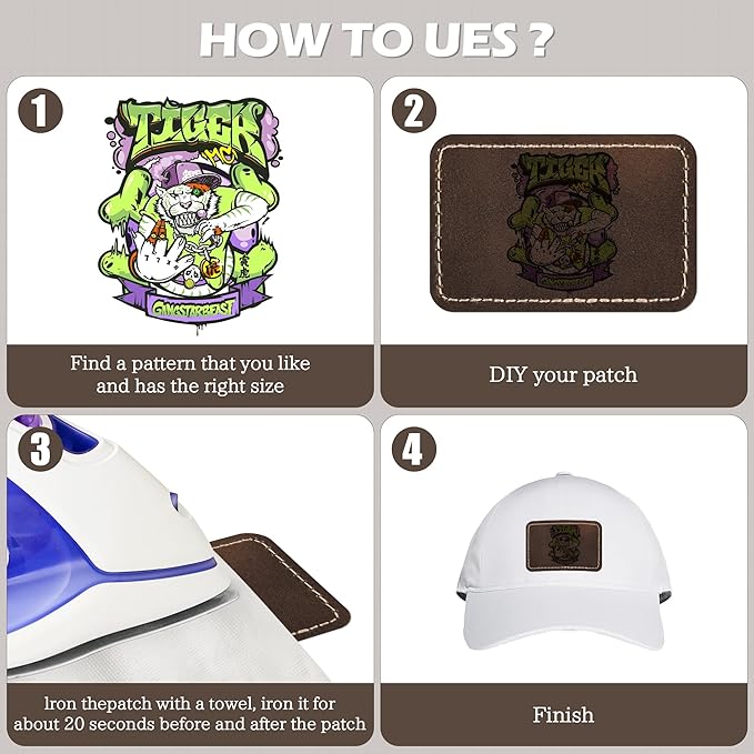 Faux Leather & Leatherette Hat Patches