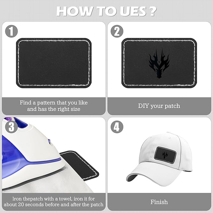 Faux Leather & Leatherette Hat Patches