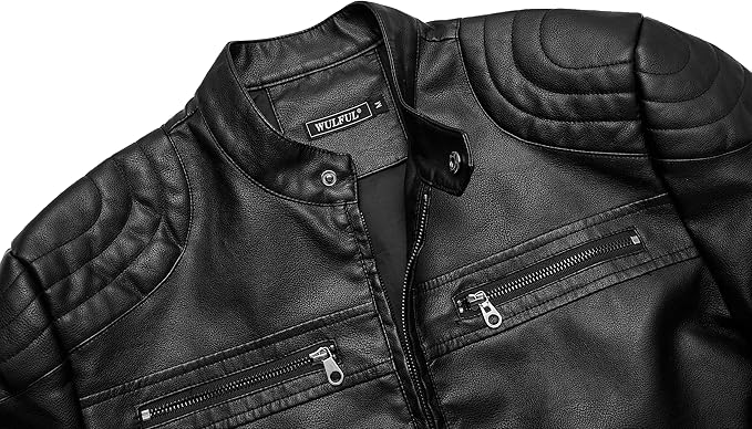 DEVORO Men's Wuful Faux Leather Jackets
