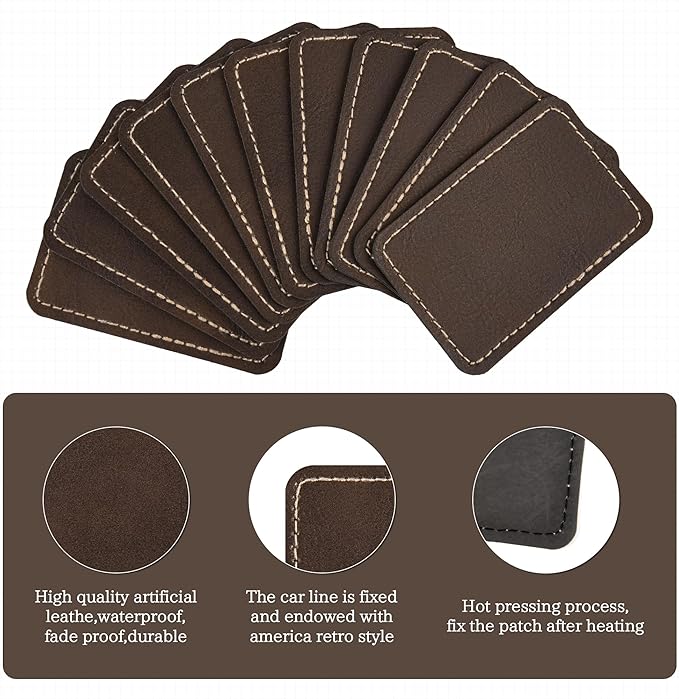 Faux Leather & Leatherette Hat Patches