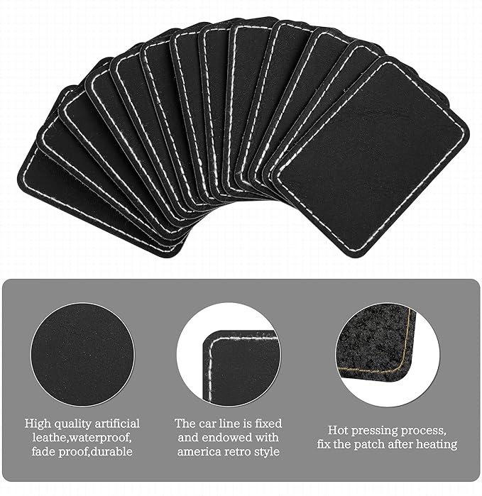 Faux Leather & Leatherette Hat Patches