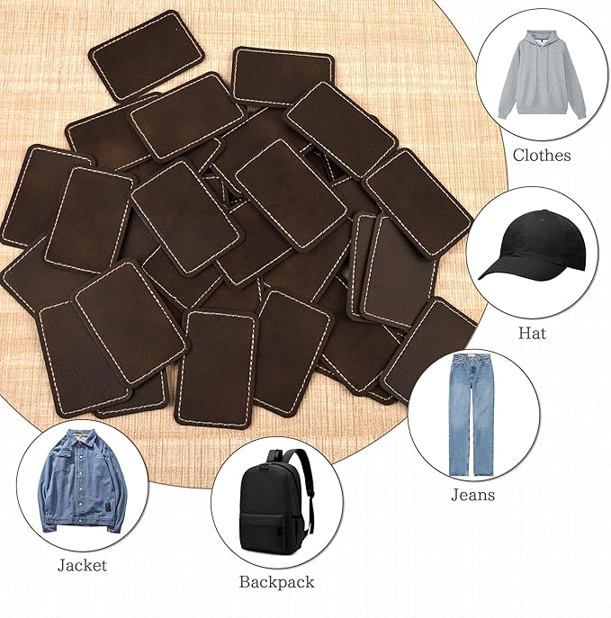 Faux Leather & Leatherette Hat Patches