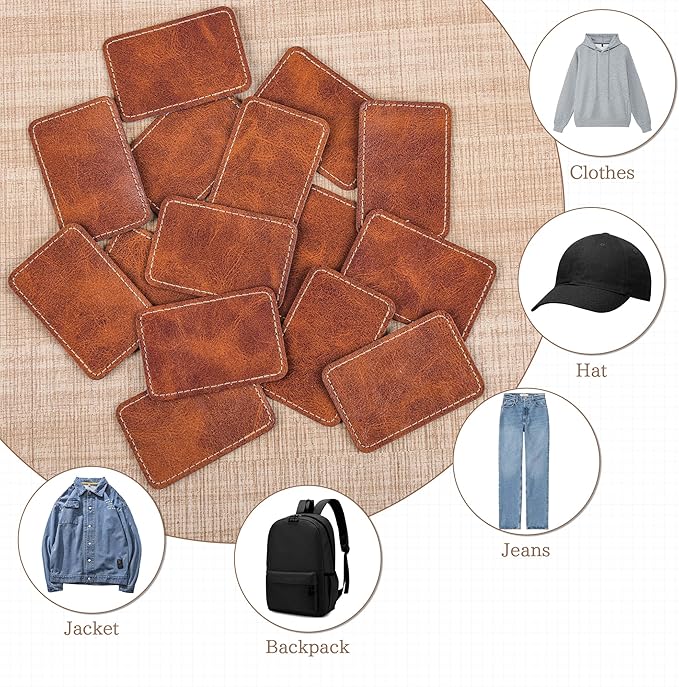 Faux Leather & Leatherette Hat Patches