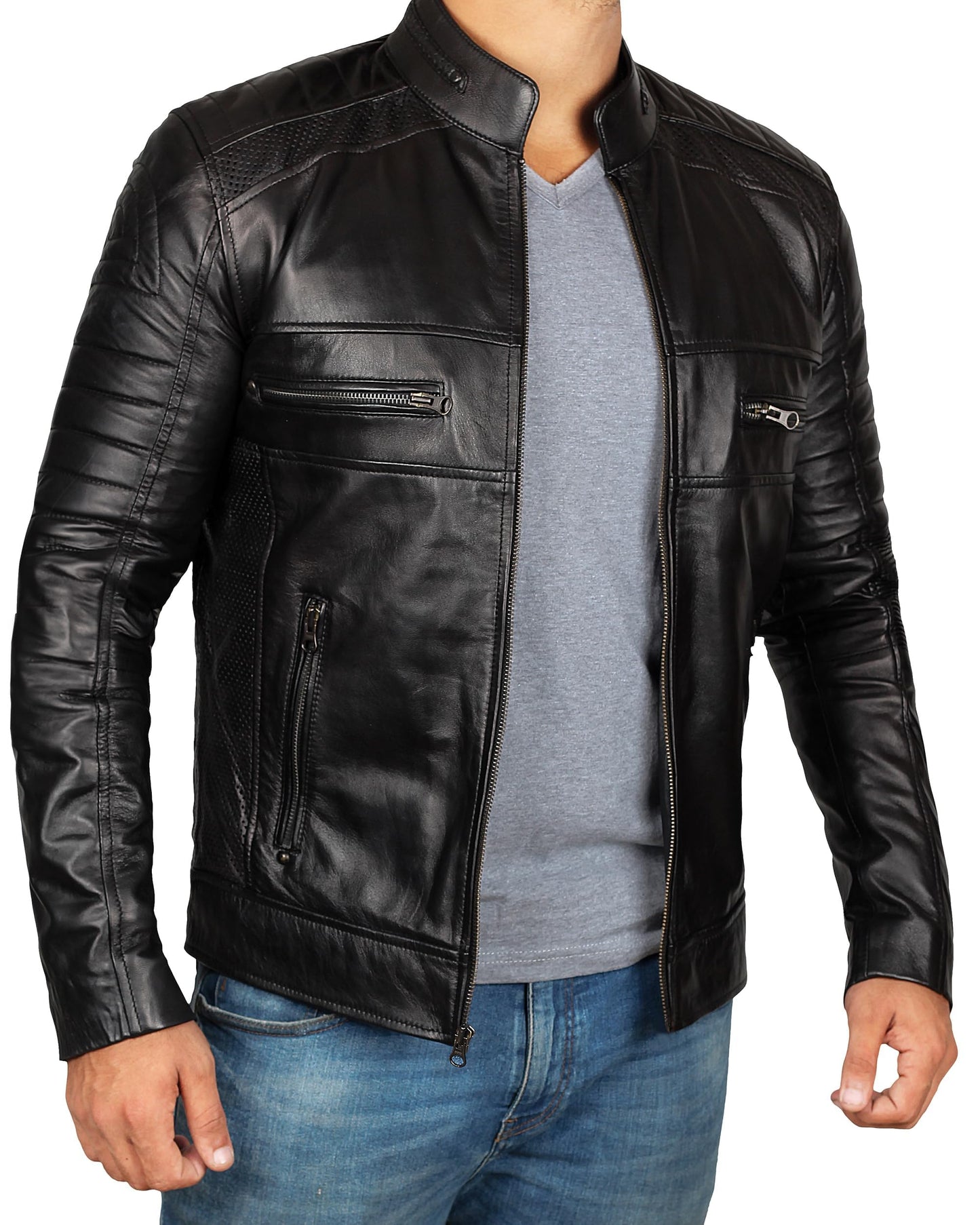 Austin Black Decrum Leather Jacket