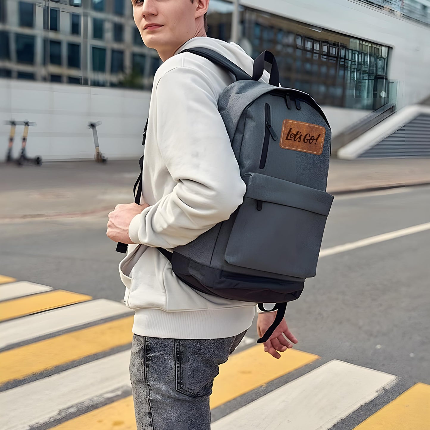 Chestnut Brown Leather Hat Patches