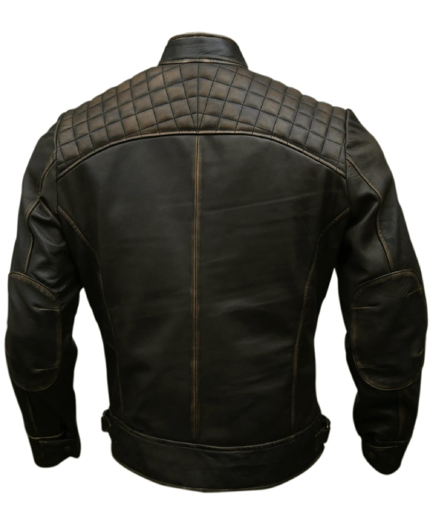 DEVORO Men's Distressed Artistry Leather