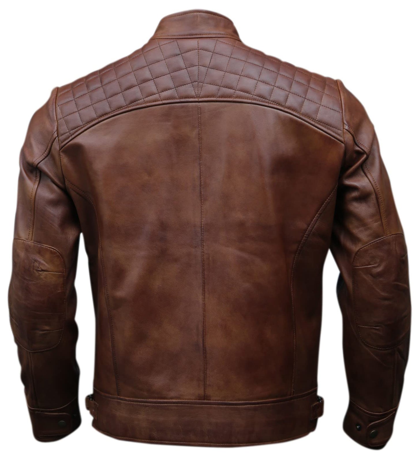 DEVORO Men's Distressed Artistry Leather