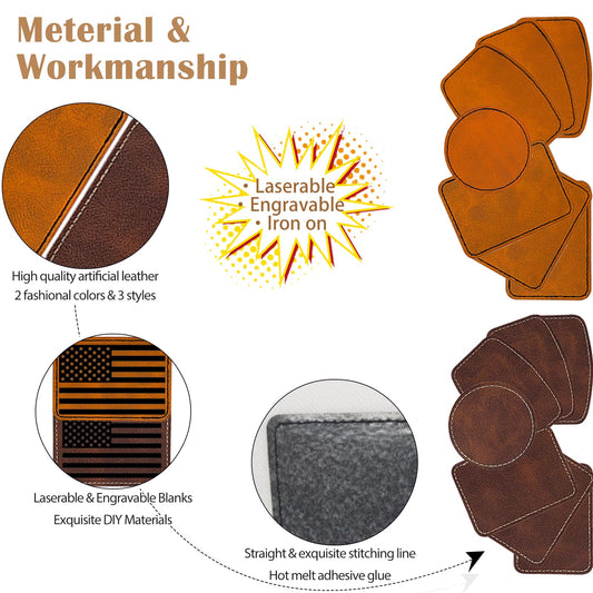 Laser Engraving Leather Hat Patches